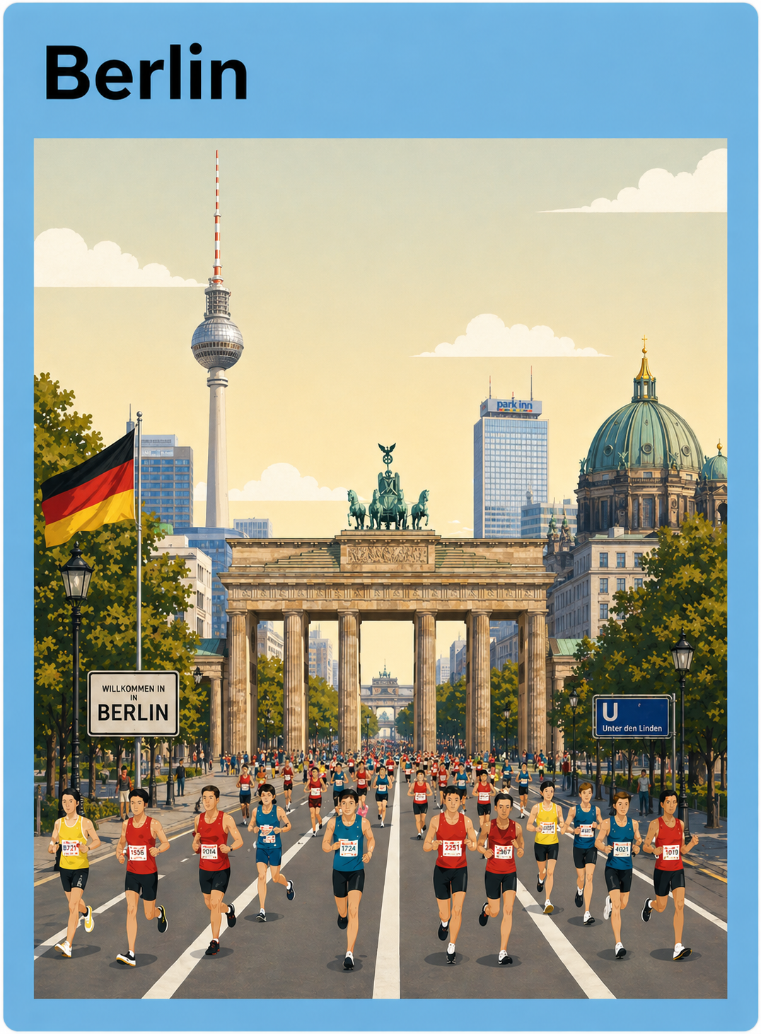 Berlin city view