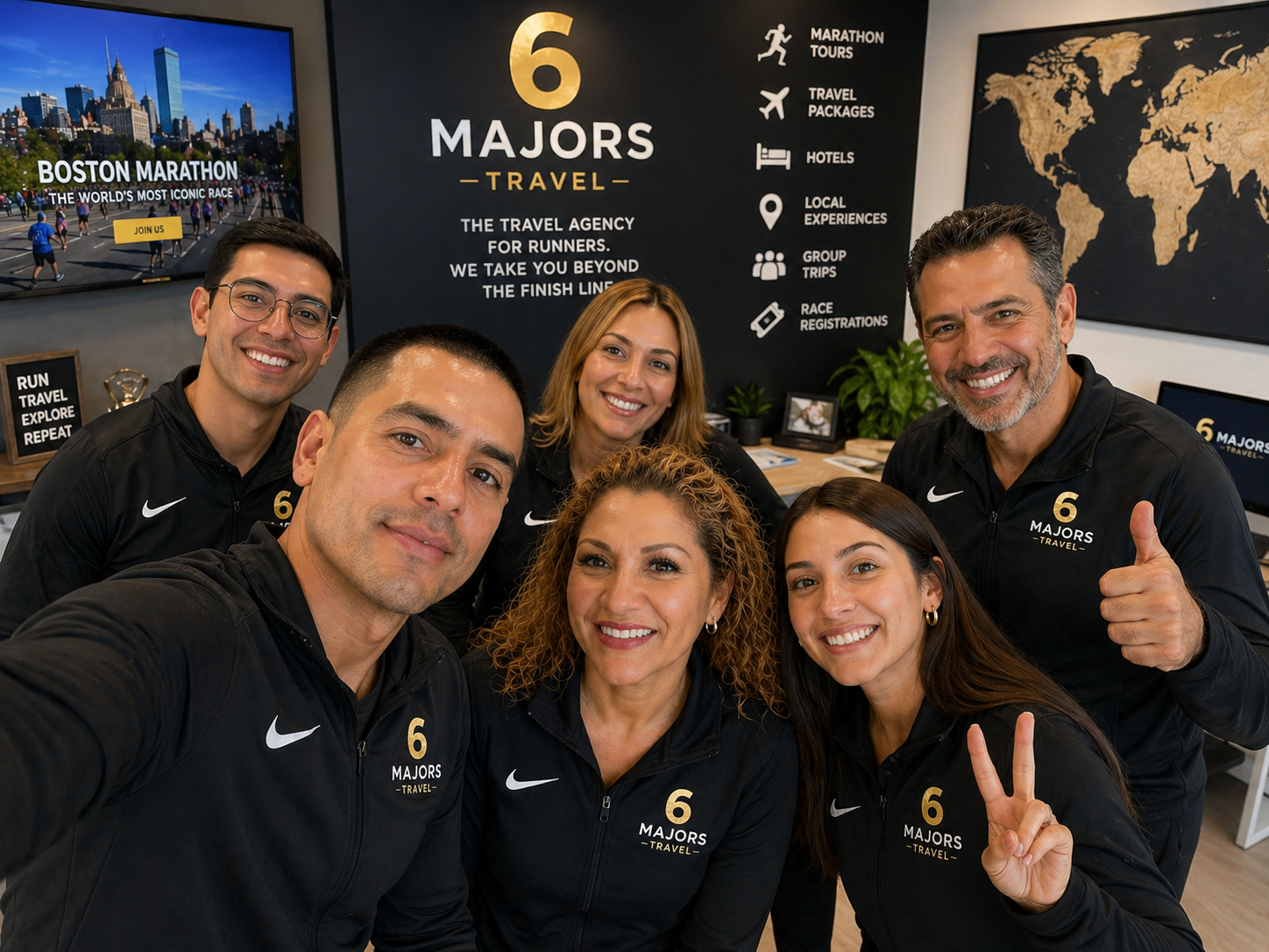 Marathon travel clients relaxing during their trip
